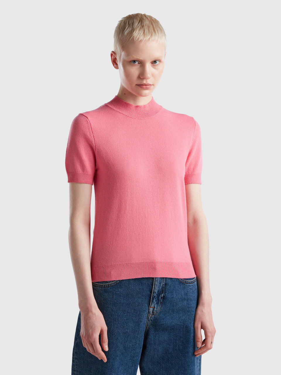 Women s Short Sleeve Sweaters New Collection 2024 Benetton