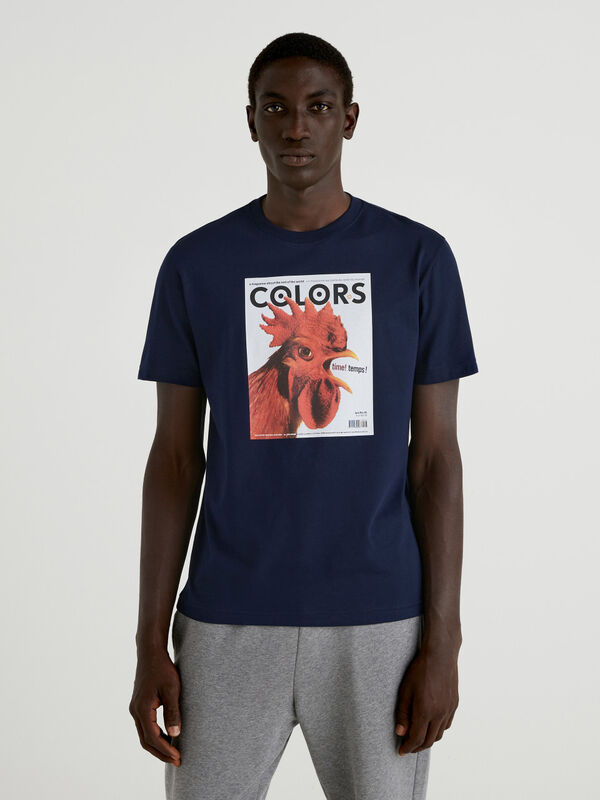 "COLORS" t-shirt in pure cotton Men
