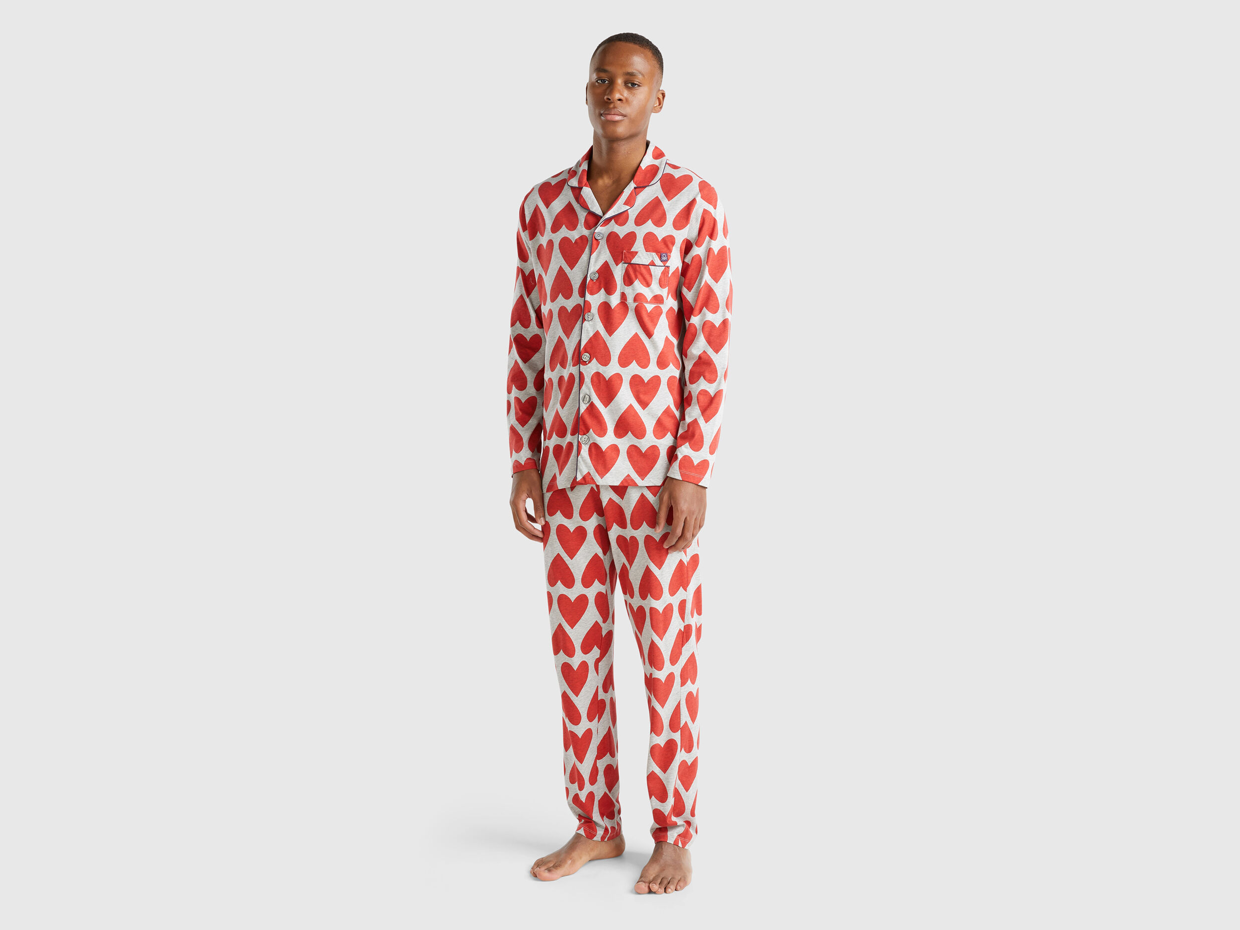 Mens heart pyjamas shop