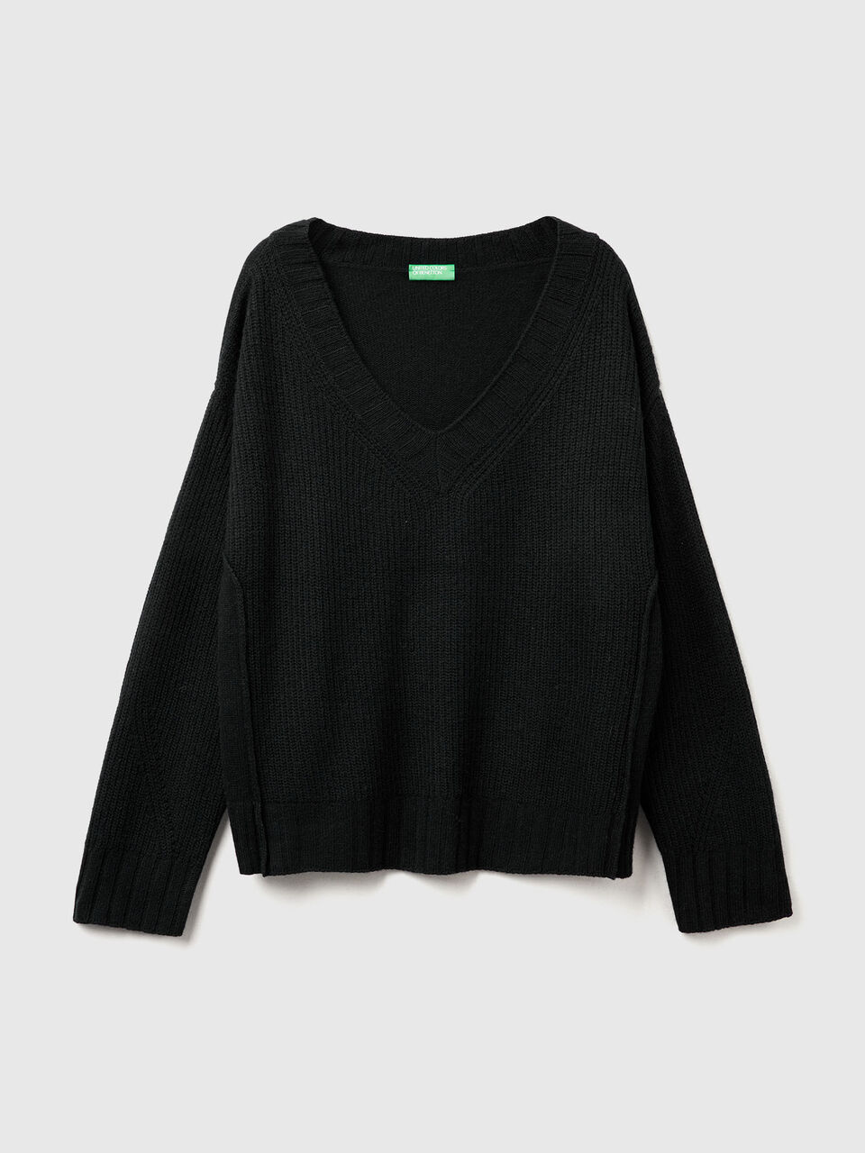 V NECK SWEATER L/S Mujer image number 1
