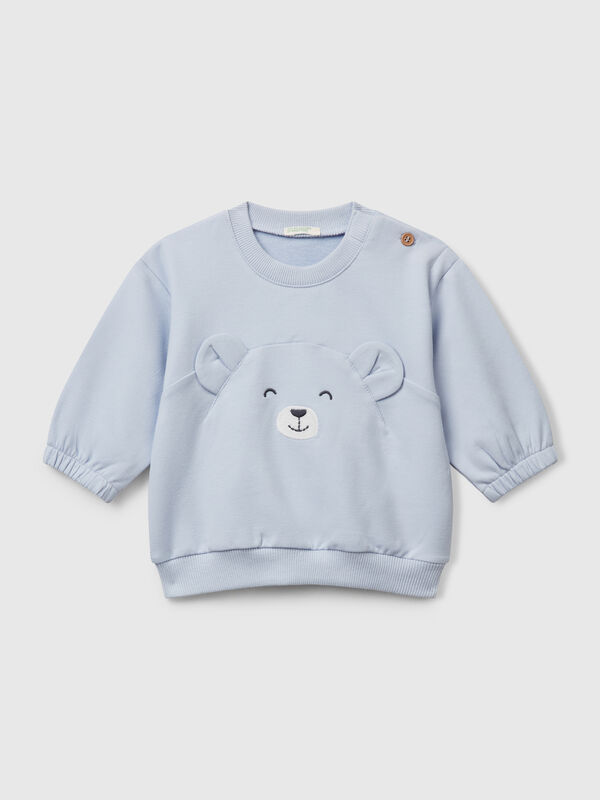 Sudadera con bordado y parche Recién nacidos