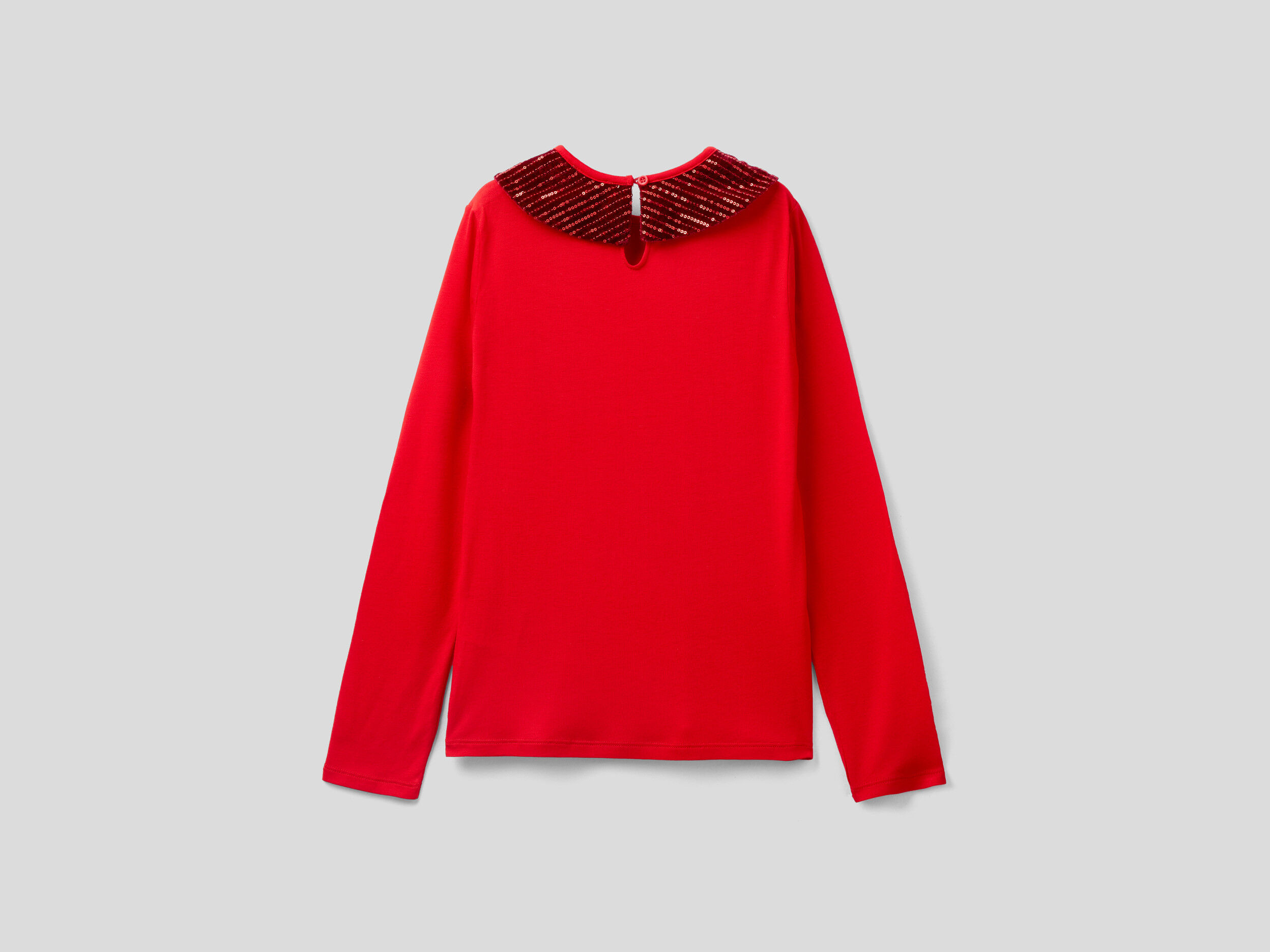 Sequin cheap collar top