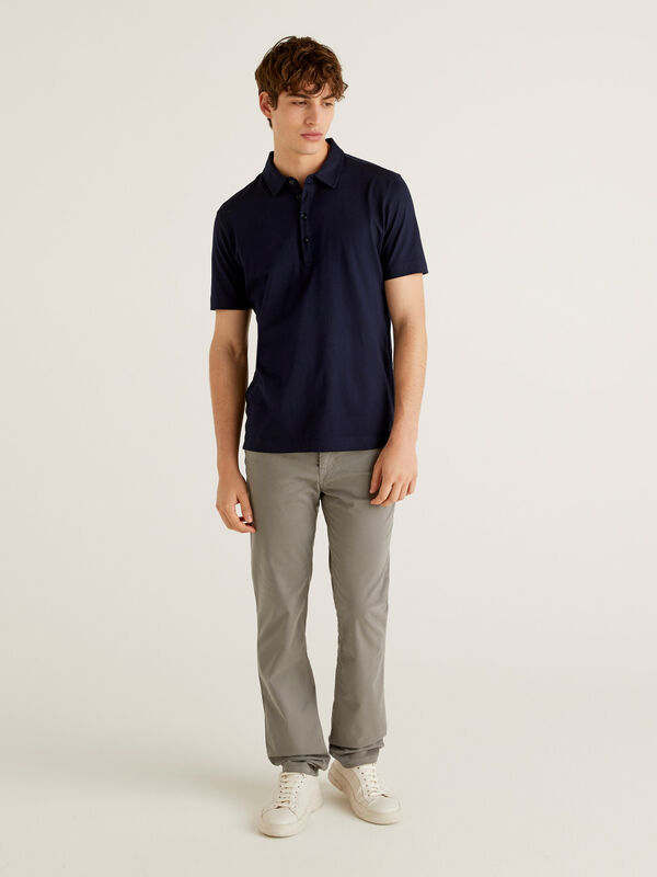Five pocket trousers in stretch cotton Men