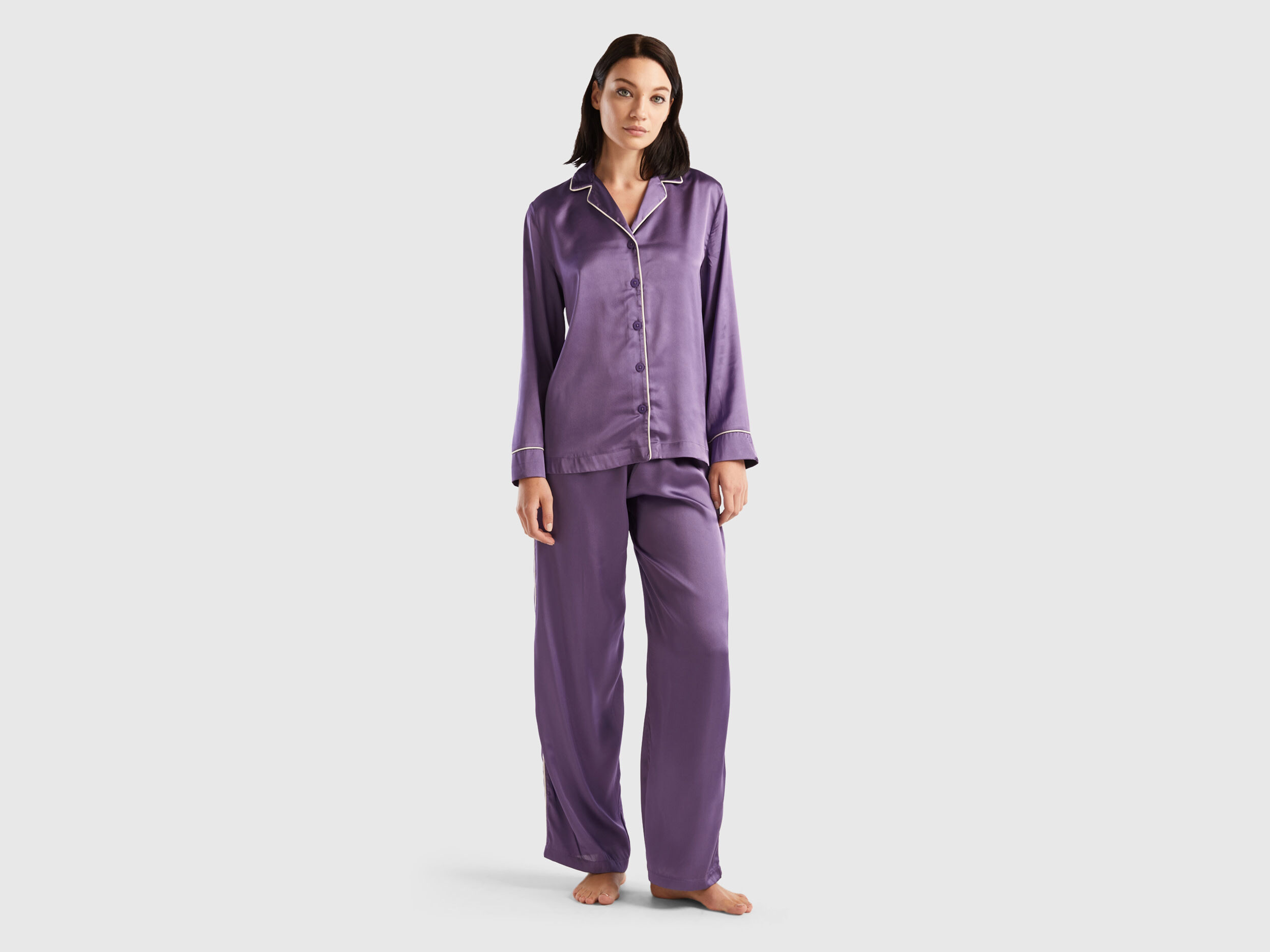 Purple silk 2025 pyjamas