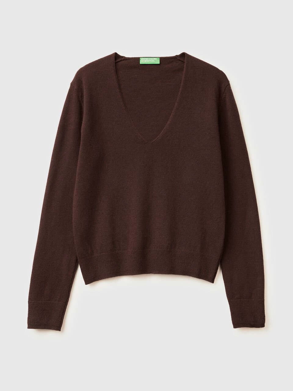 V NECK SWEATER L/S Mujer image number 1