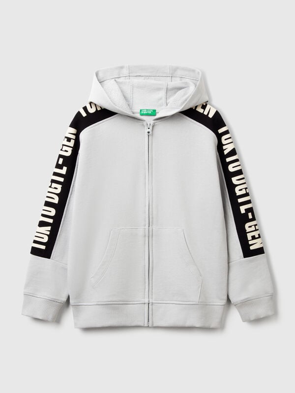Sudadera over fit con bandas Niño