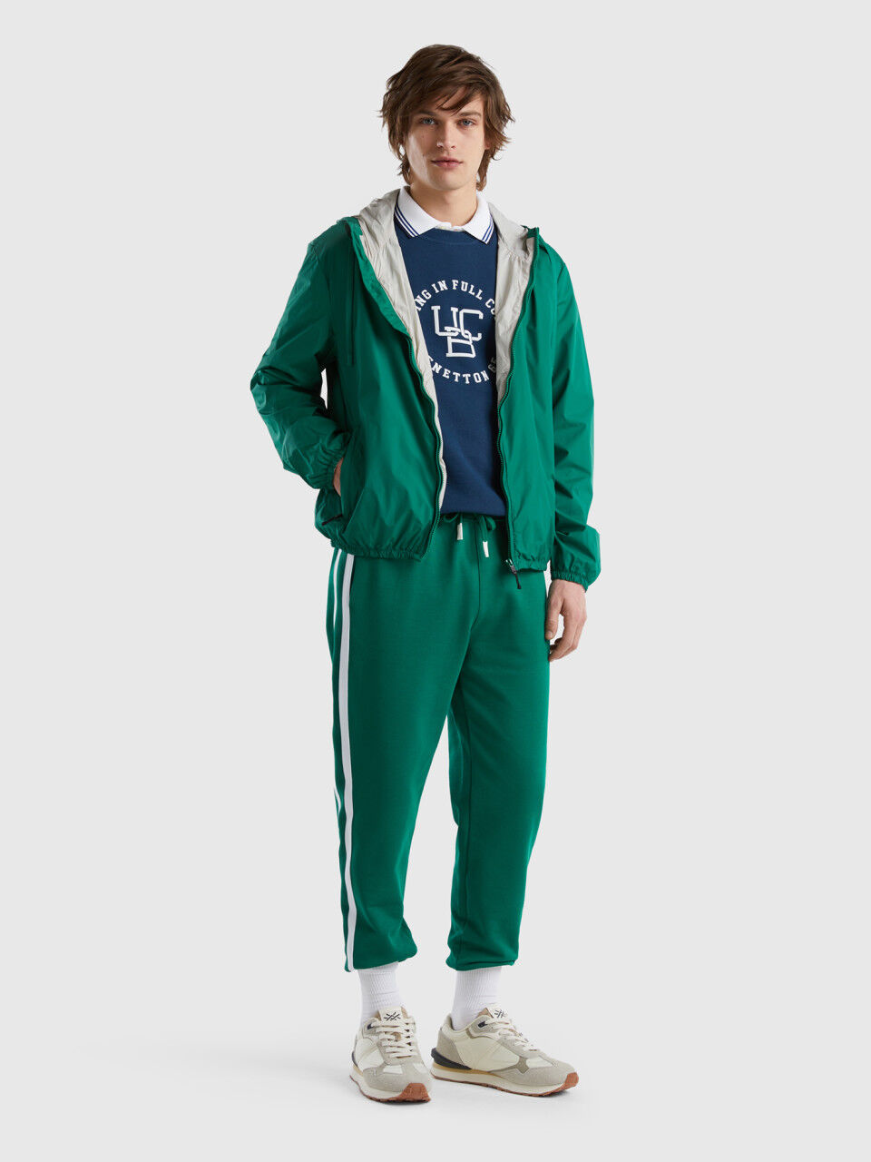 Benetton man green outlet