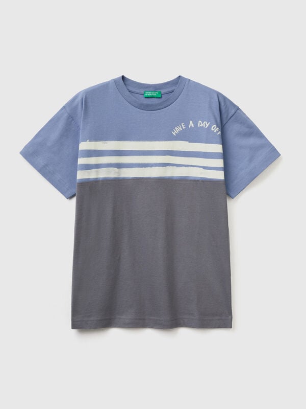 Color block t-shirt with print Junior Boy
