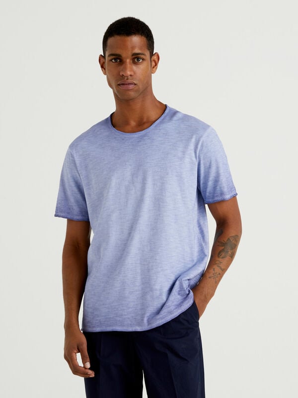 Cotton t-shirt with fade effect Men