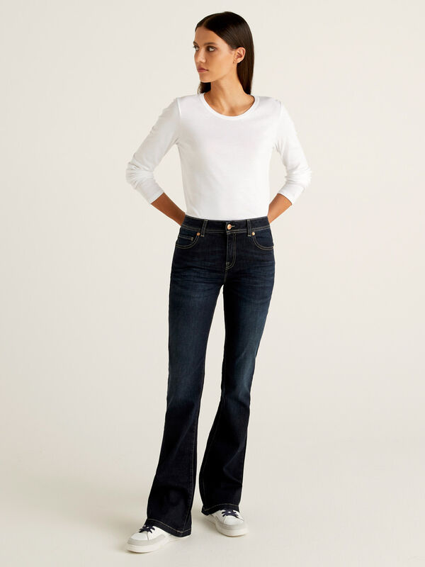 Stretch flared jeans Women