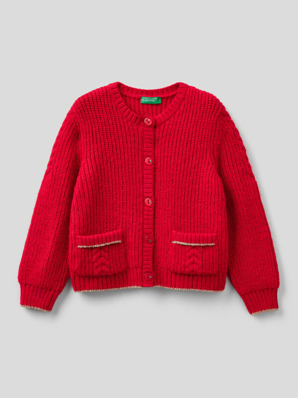 Cardigan with buttons and pockets Junior Girl
