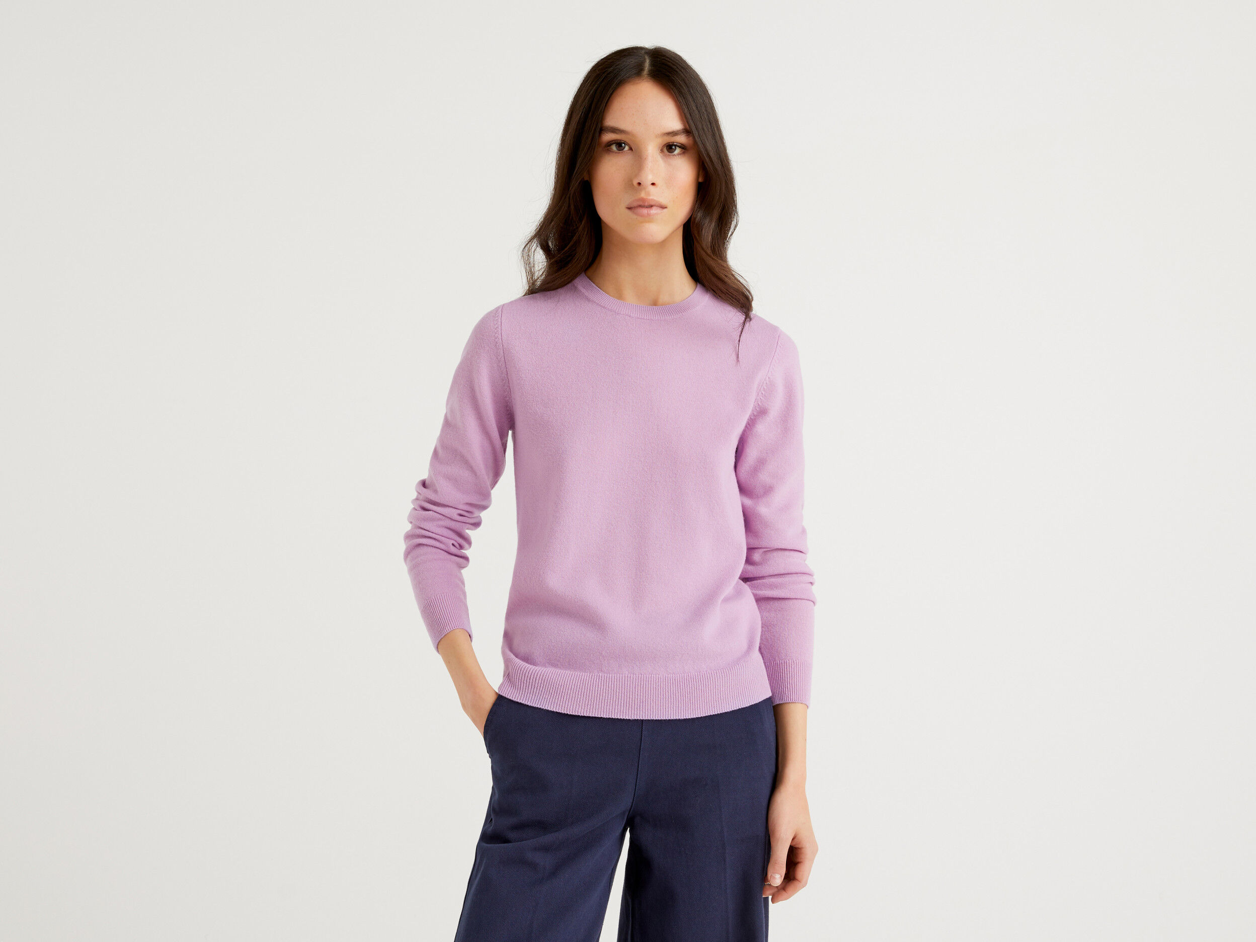 Lilac outlet wool jumper