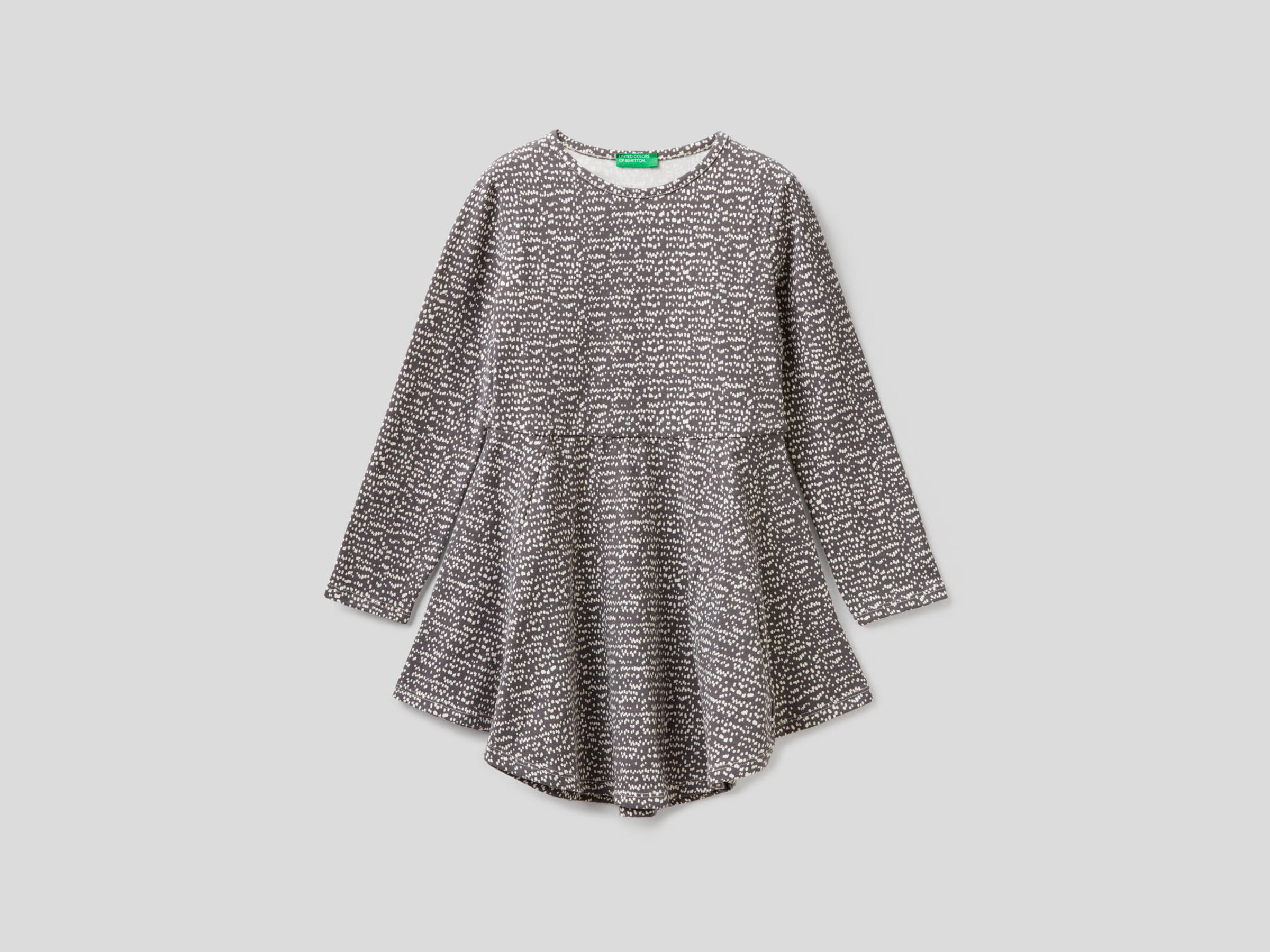 Stretch cotton patterned dress image number null