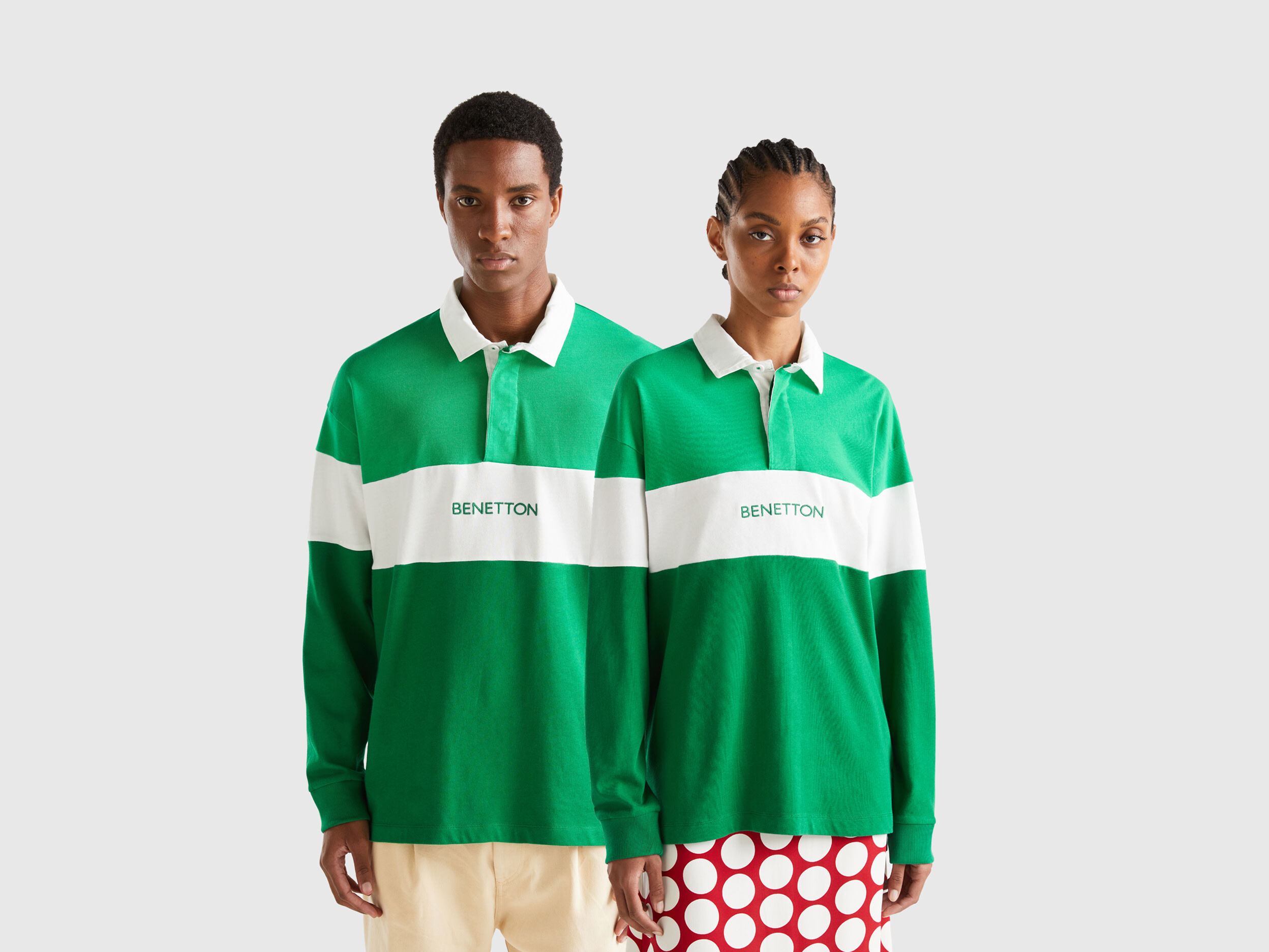 Green online rugby polo
