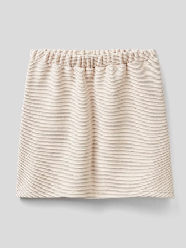 Cotton blend skirt with lurex Junior Girl