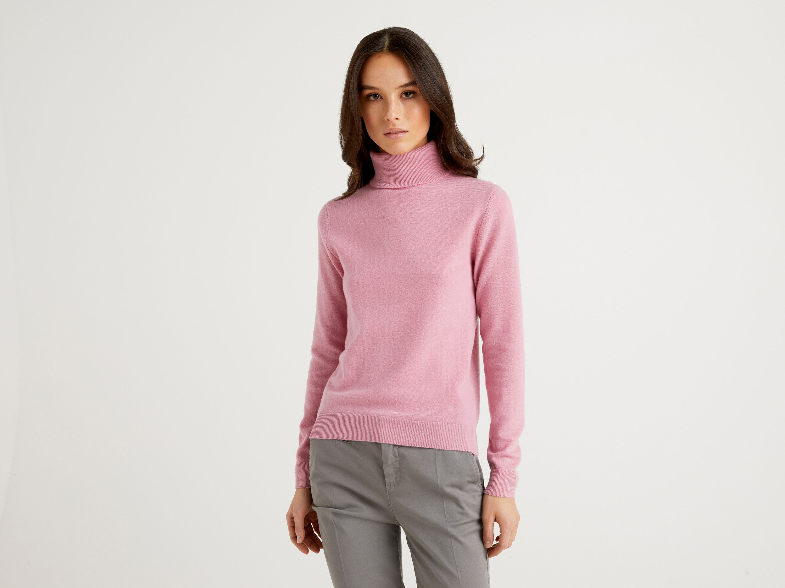Pink turtleneck on sale