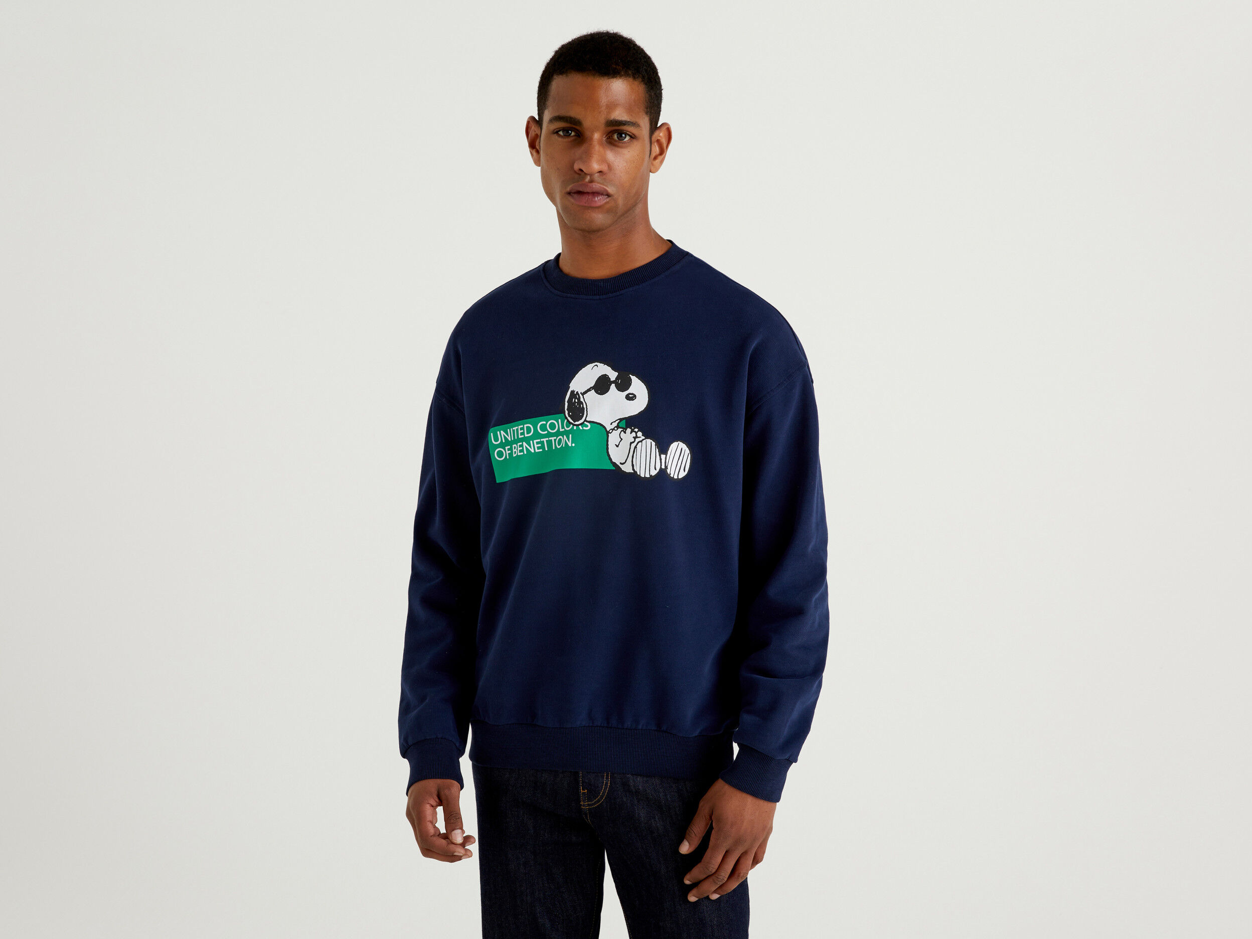 Felpa shop snoopy benetton