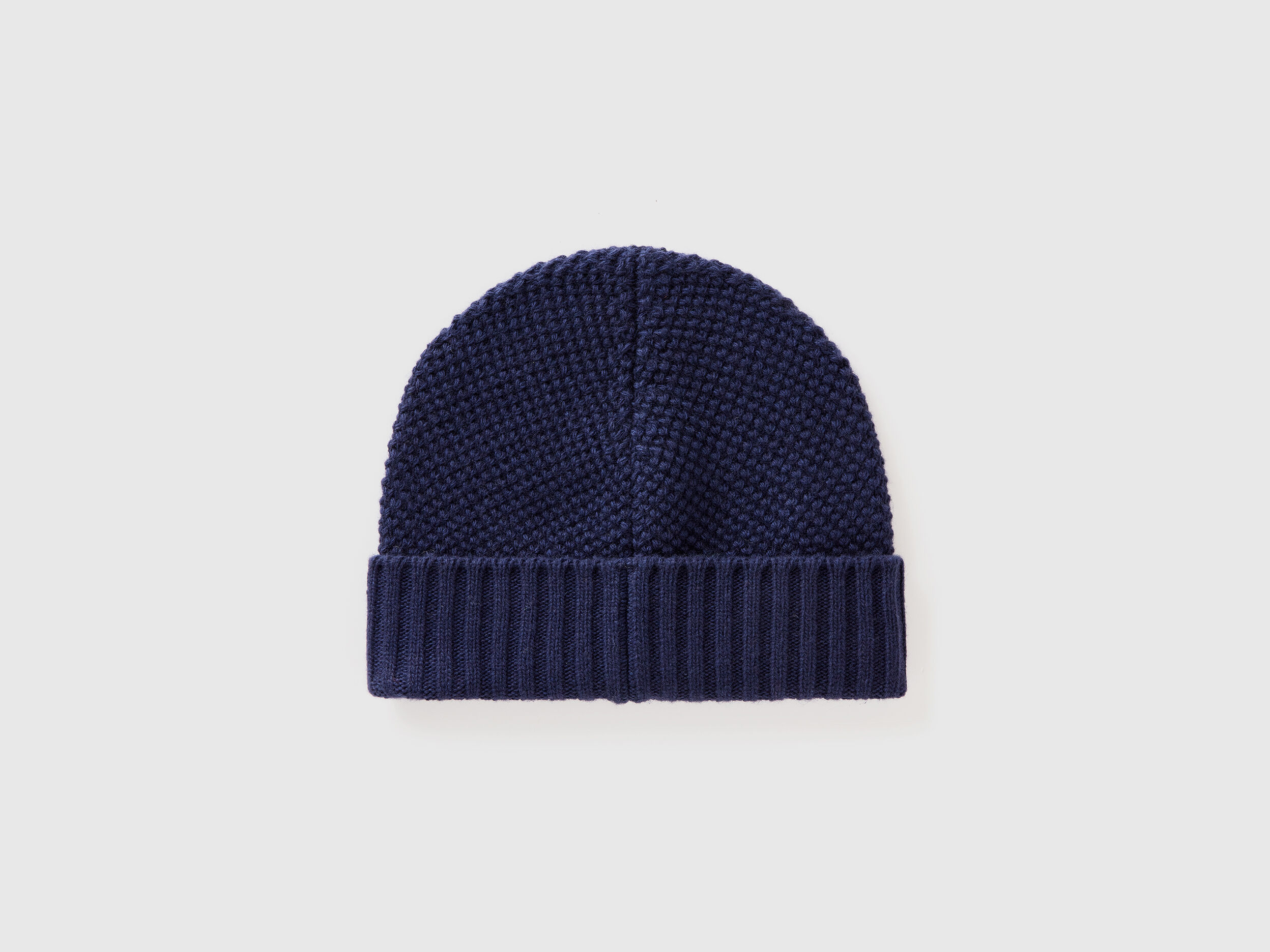 Wool blend hat - Dark Blue | Benetton