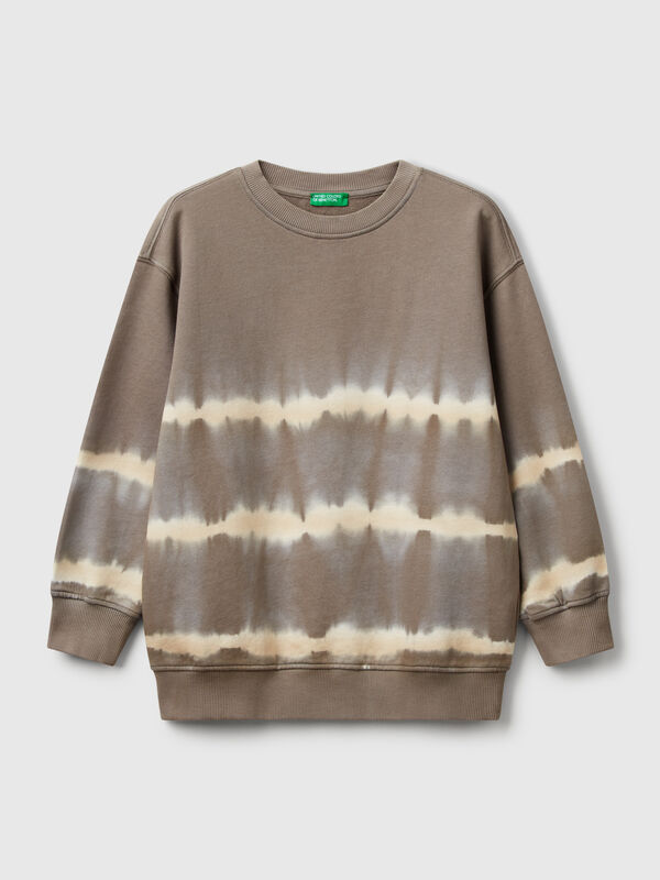 Sudadera over fit tie-dye Niño