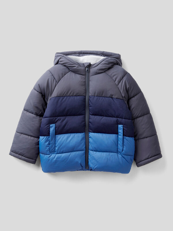 Color block puffer jacket Junior Boy
