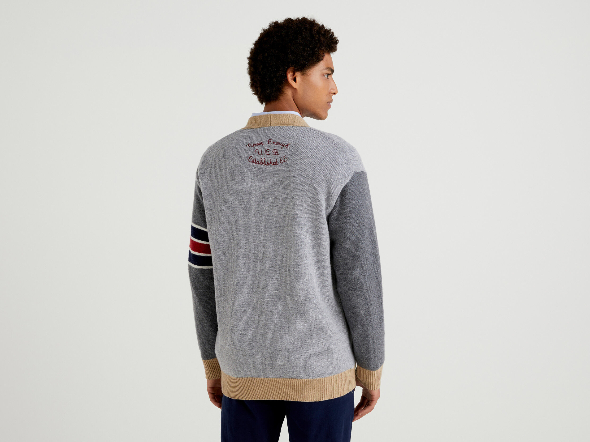 College deals style cardigan