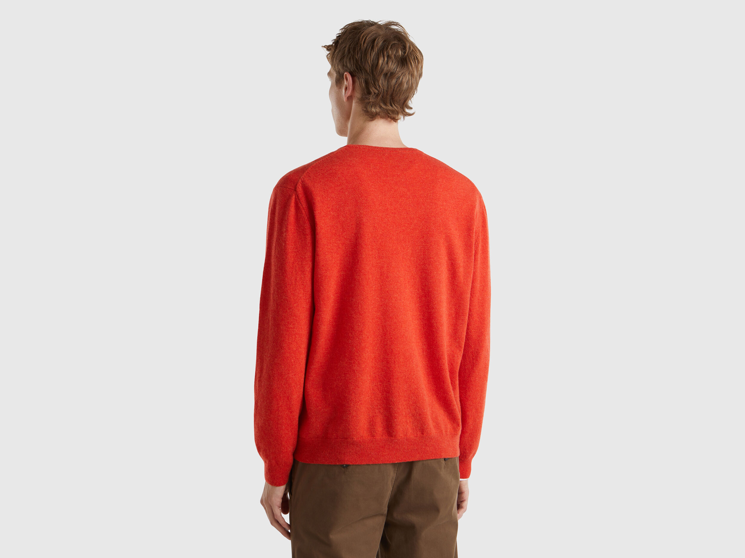 Orange wool sweater outlet