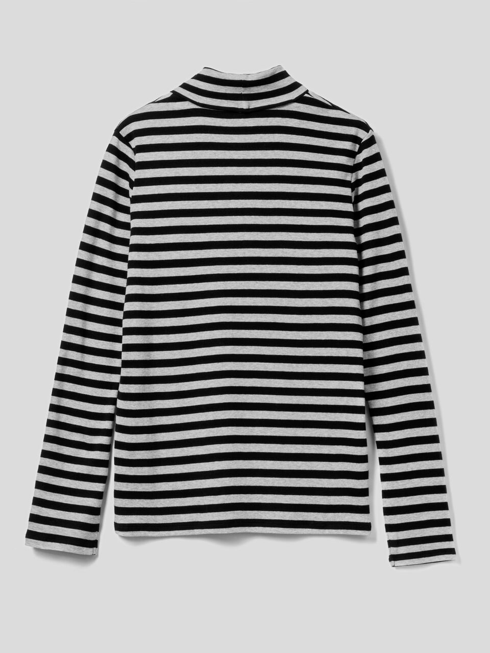 Striped turtleneck t-shirt image number 2