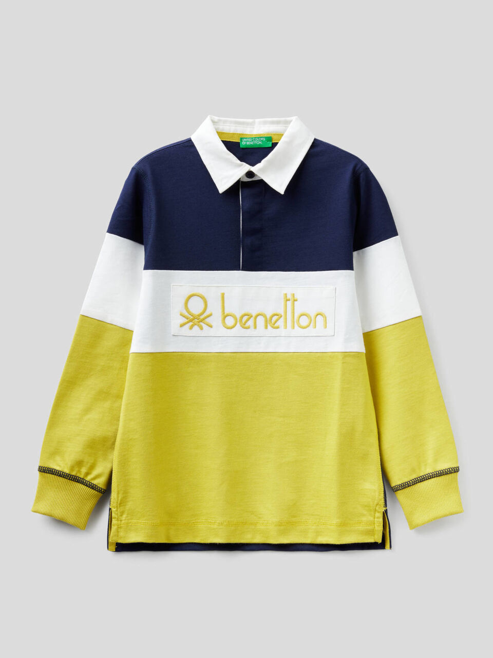 Rugby polo in 100% cotton image number 1