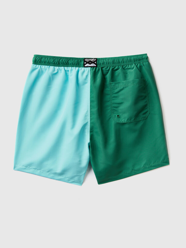 Color block swim trunks image number 2
