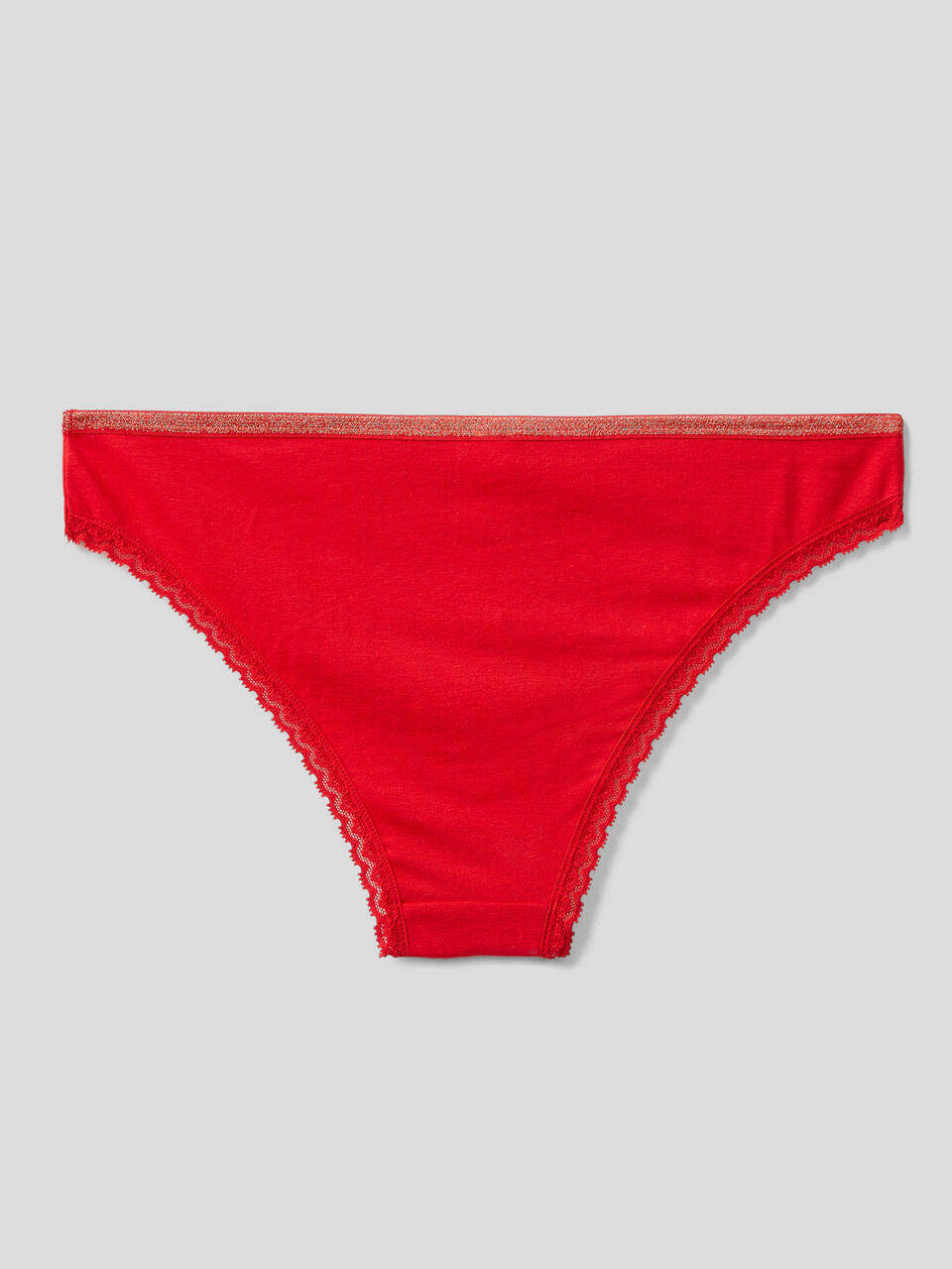 Entyinea Women's Cotton Bikini Brief Underwear Plus Size Microfiber Slip  Short Underwear Red XL