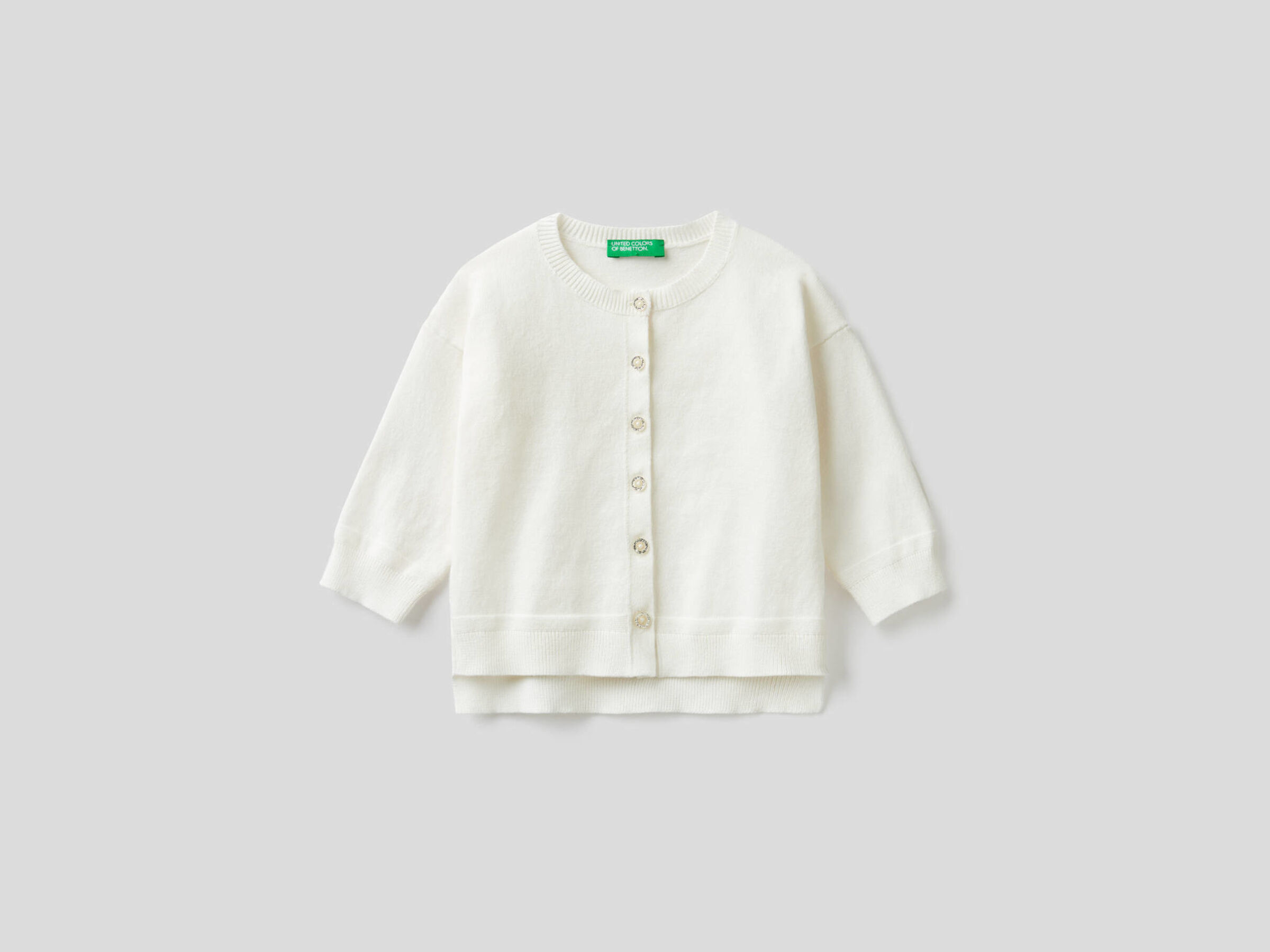 Cardigan with glittery buttons image number null
