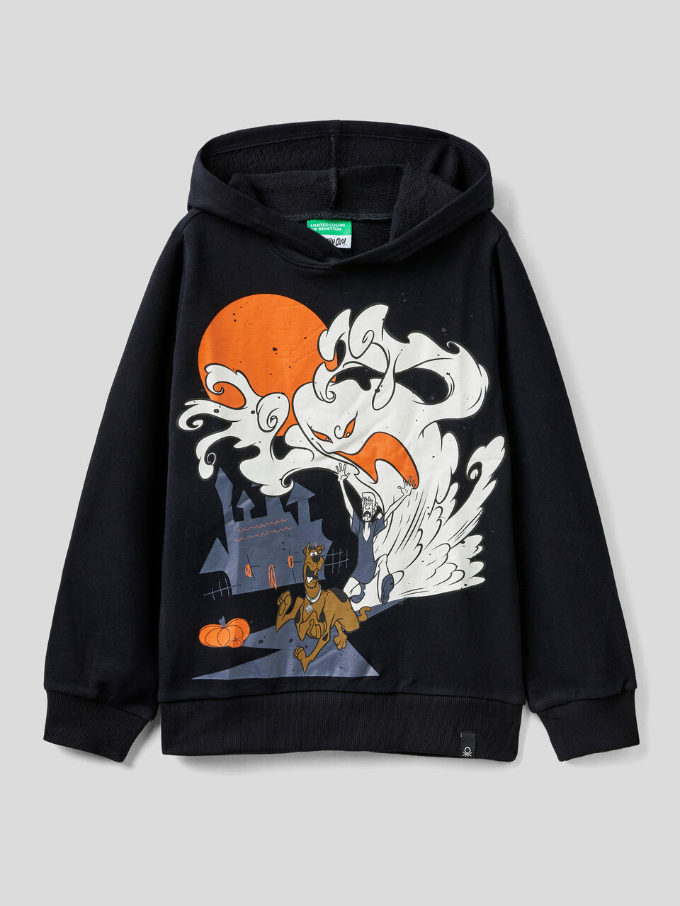 Warm Scooby-Doo hoodie - Black | Benetton