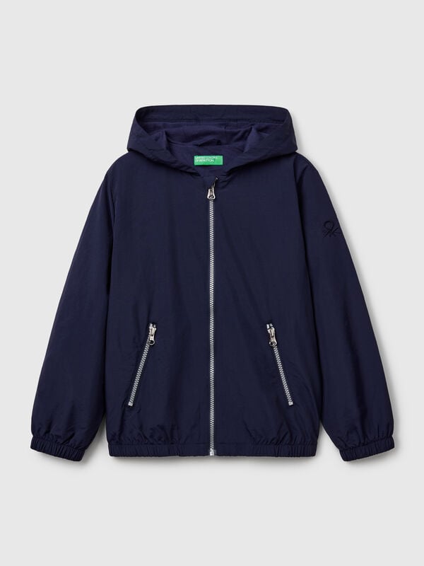 Nylon jacket with hood Junior Boy