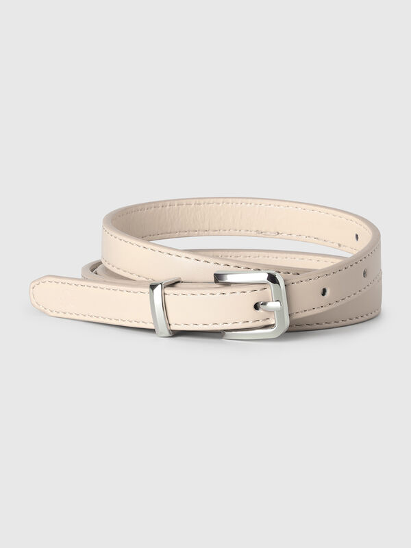 Beige thin belt Women