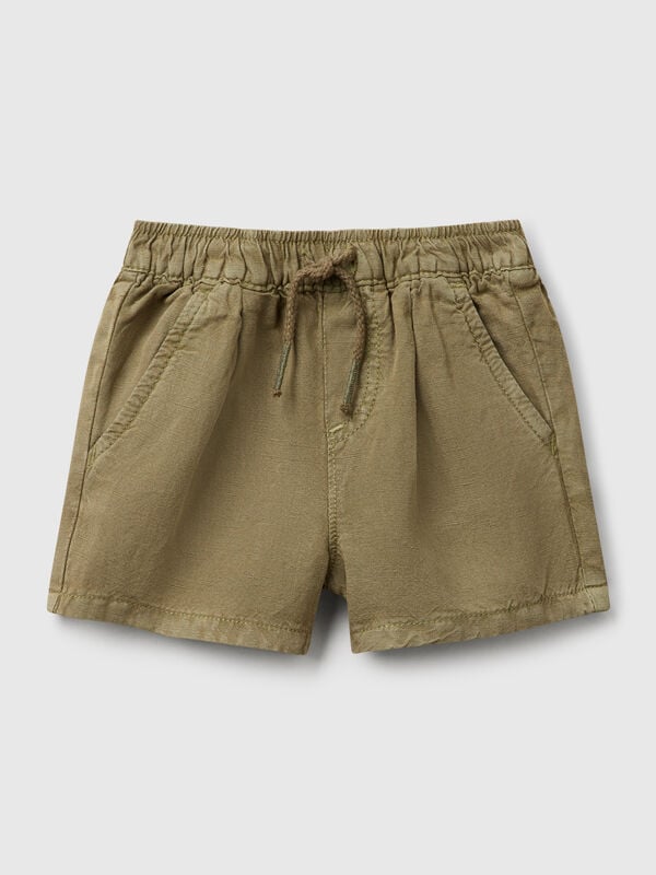 Shorts in linen blend New Born (0-18 months)