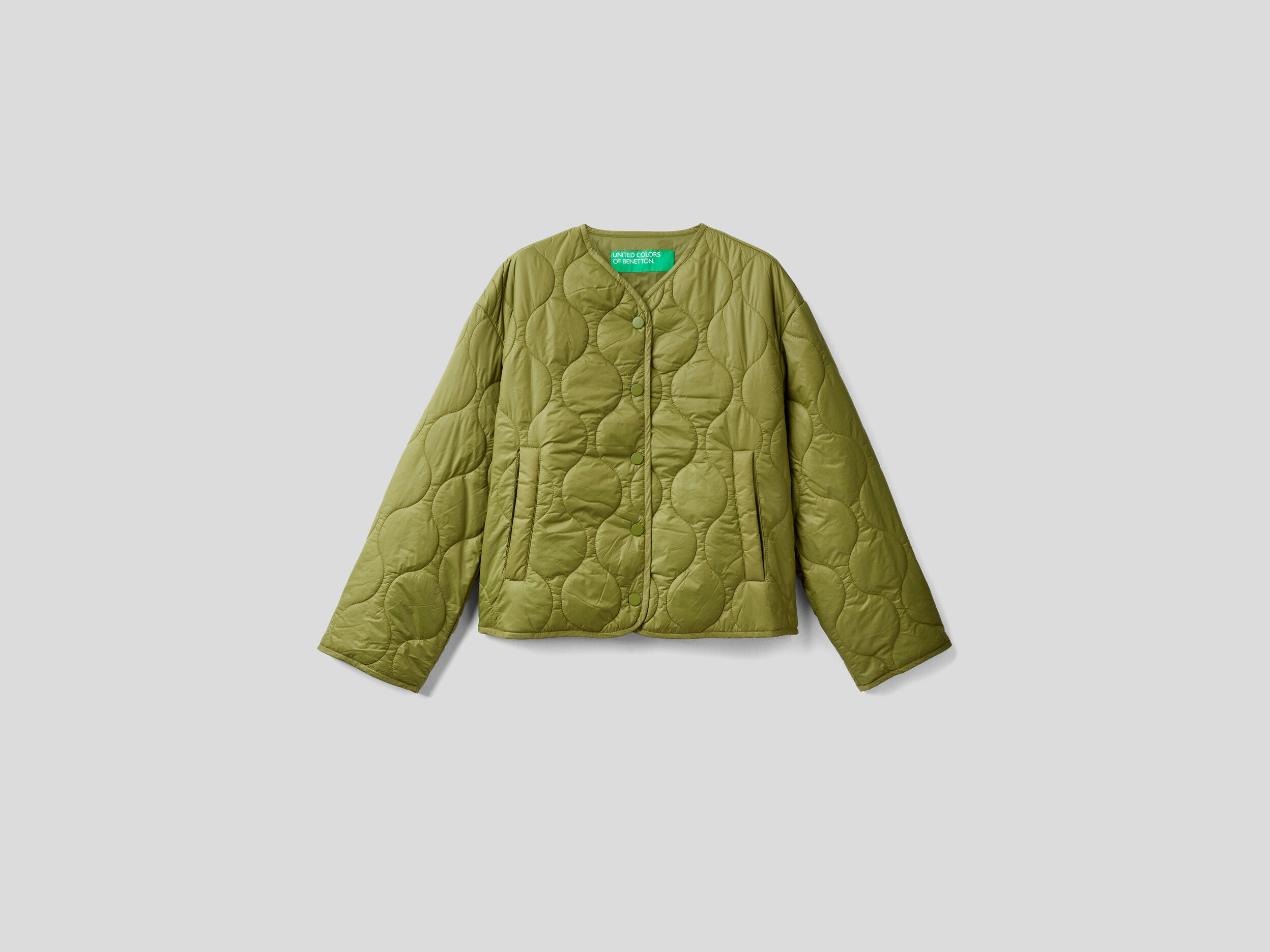 Benetton quilted jacket store