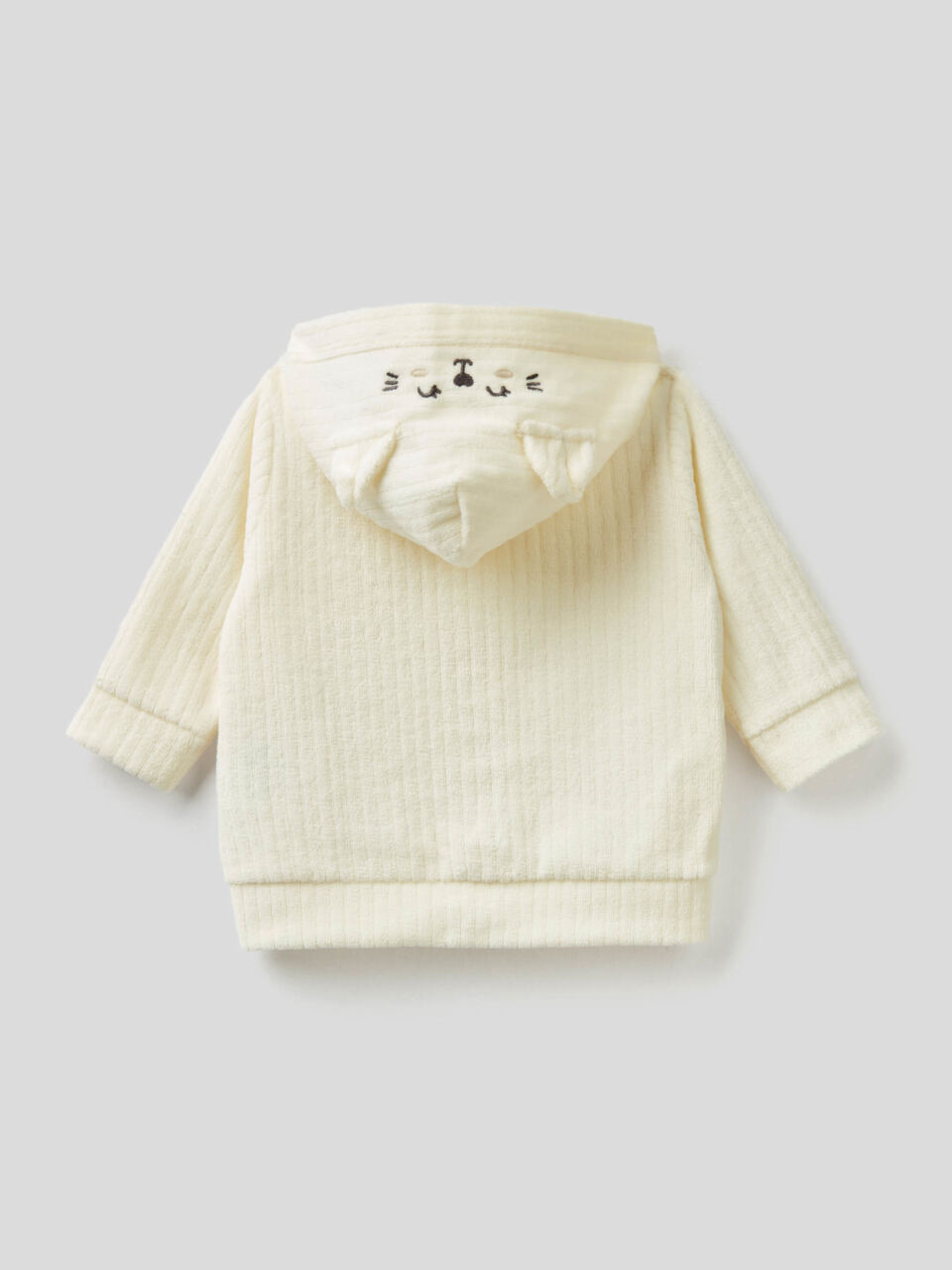 Sweatshirt in chenille with animal hood image number 2