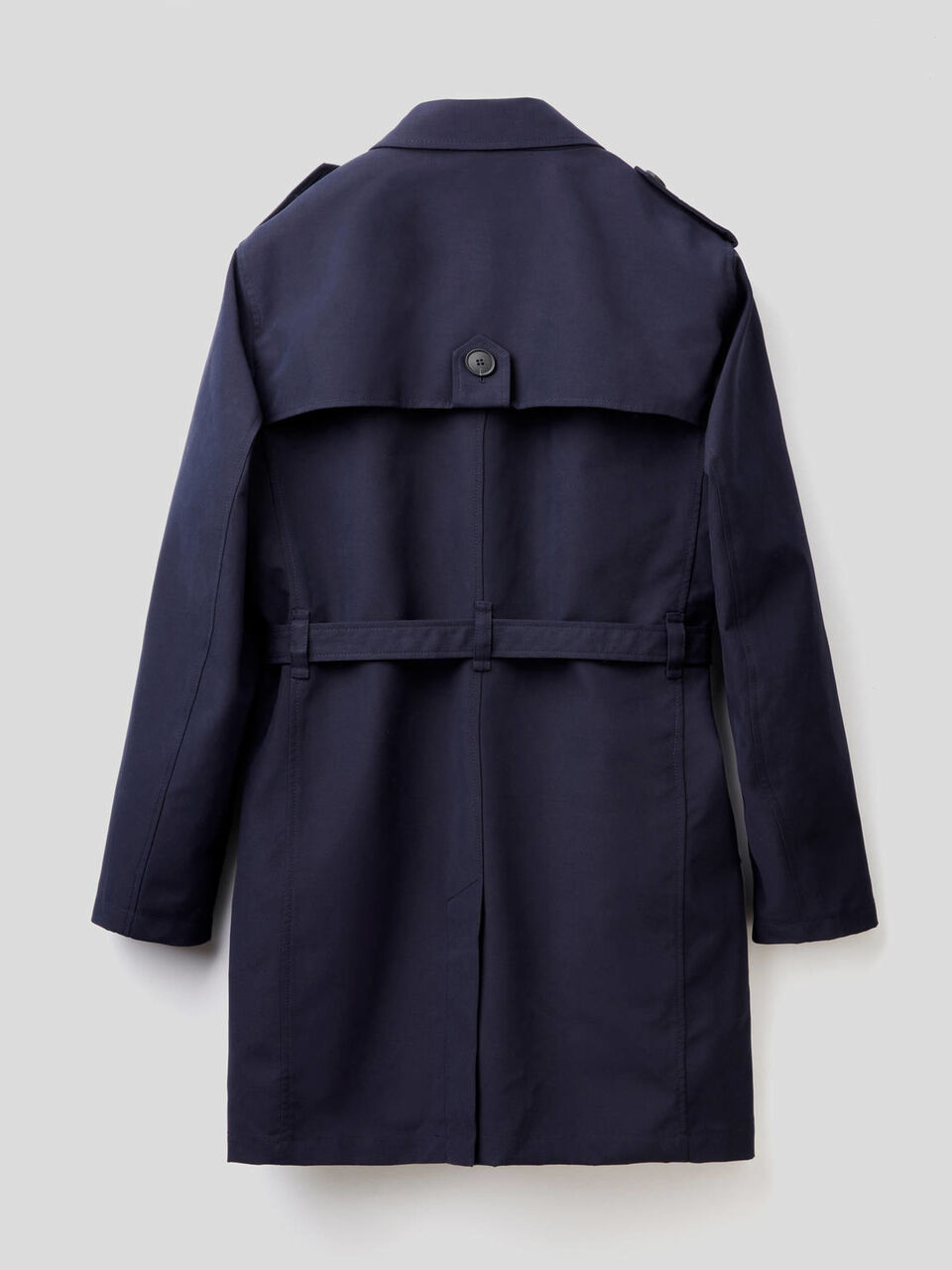 Gabardina azul oscuro con forro image number null