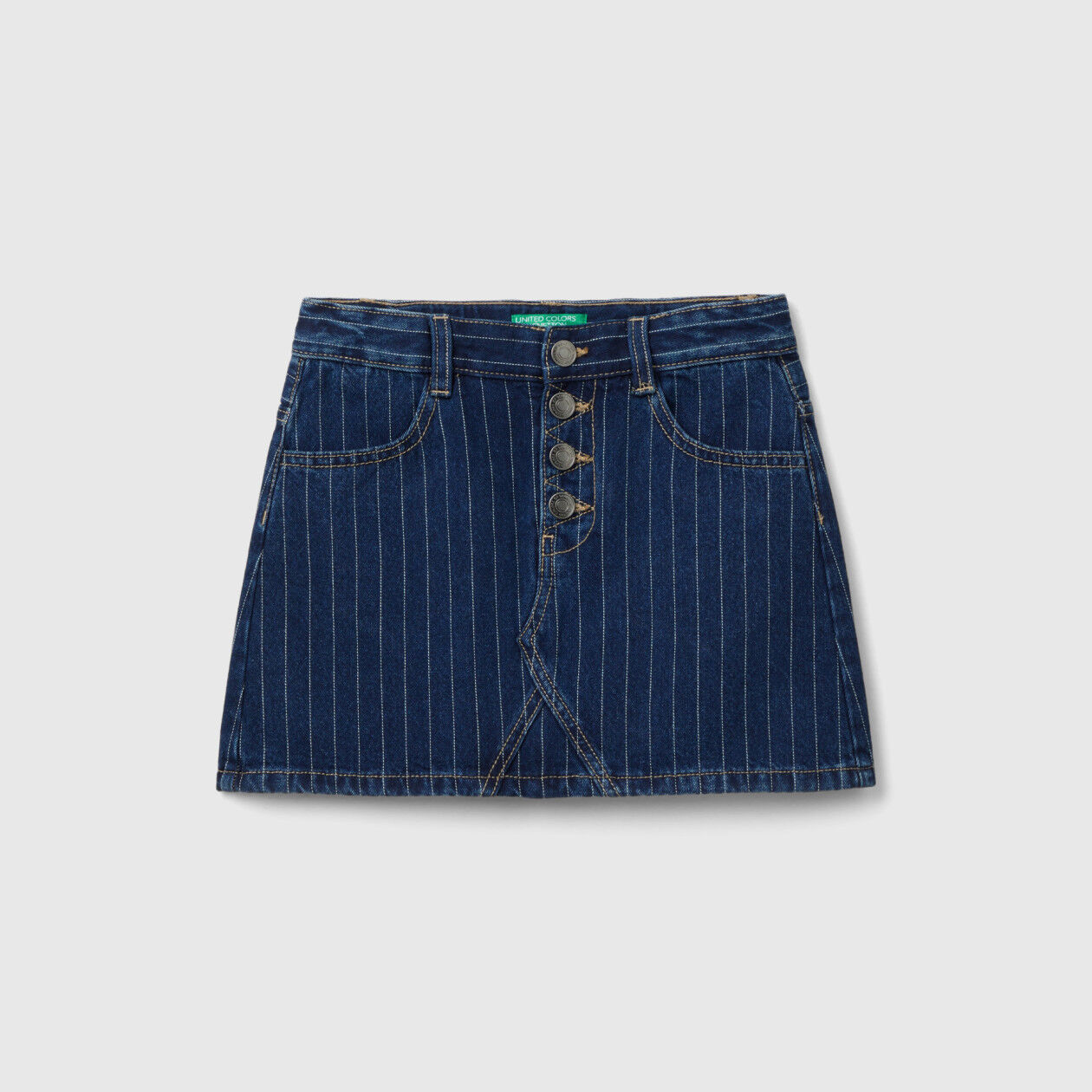 Benetton denim skirt discount