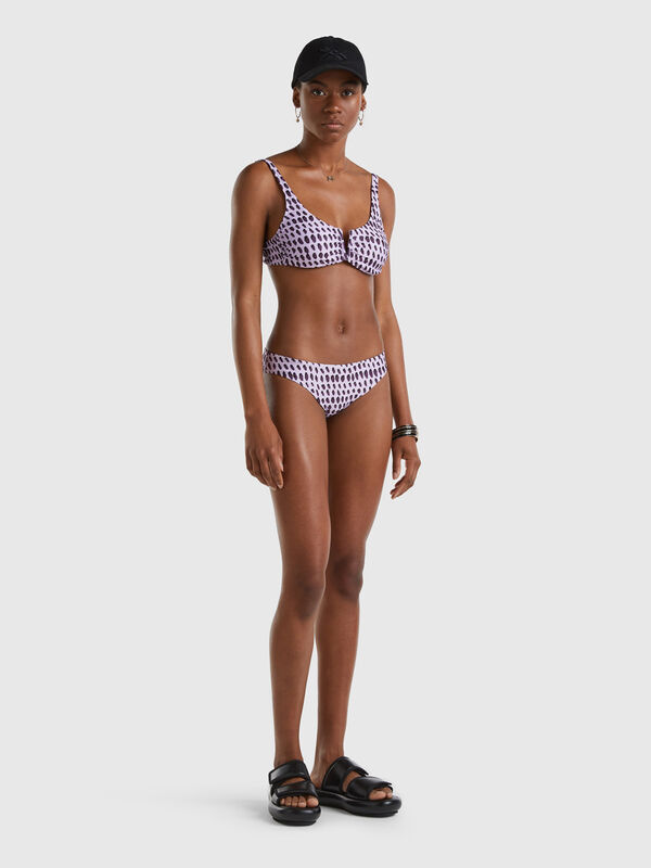 Swim bottoms with spotted print Women