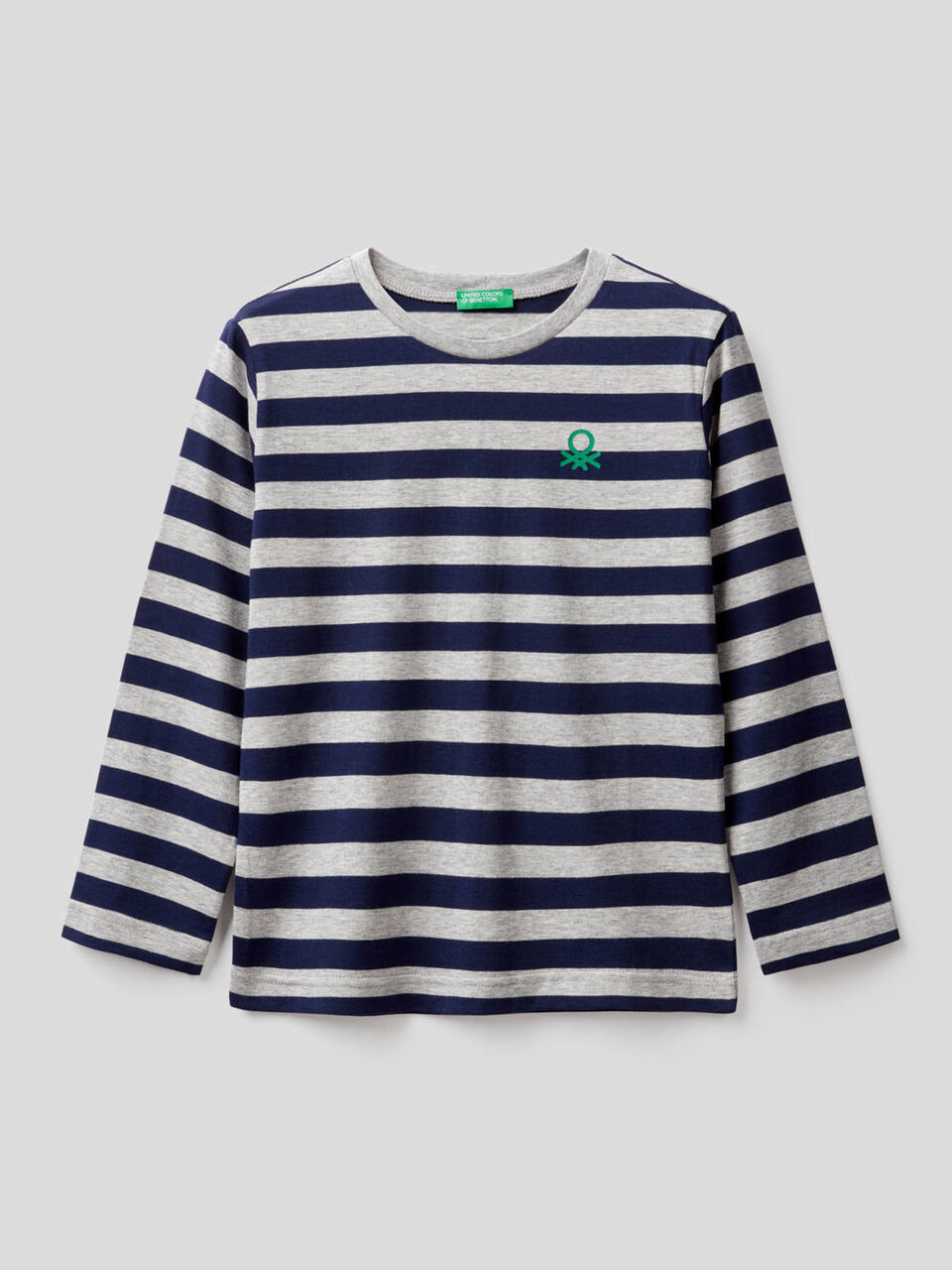Striped t-shirt in 100% cotton image number 1