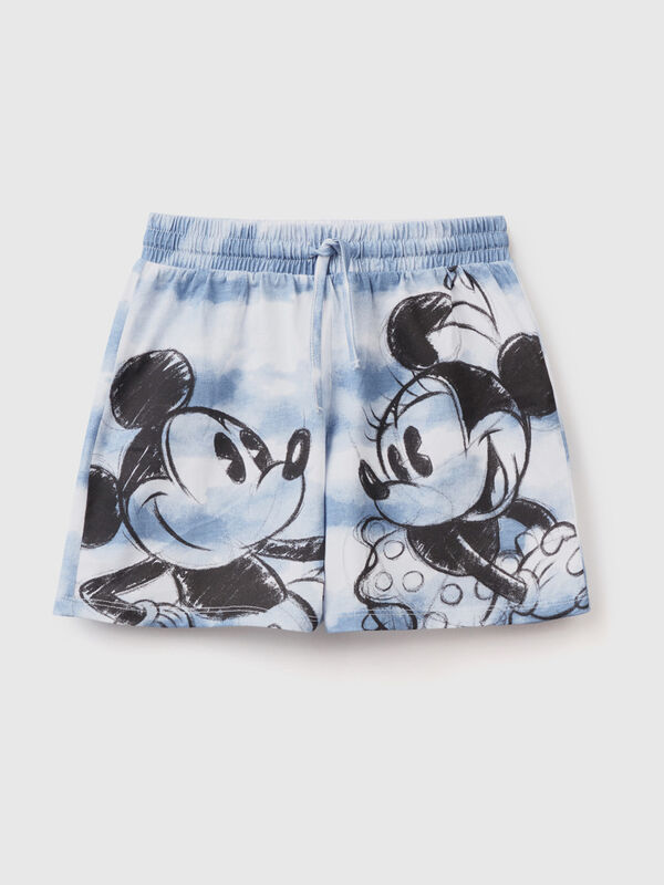 Tie-dye shorts with Disney print Junior Girl