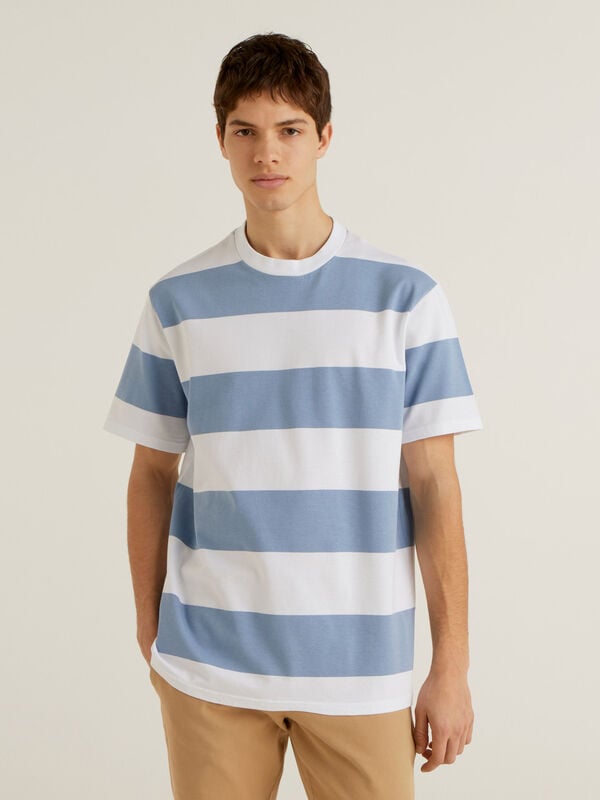 Striped t-shirt in organic cotton Men