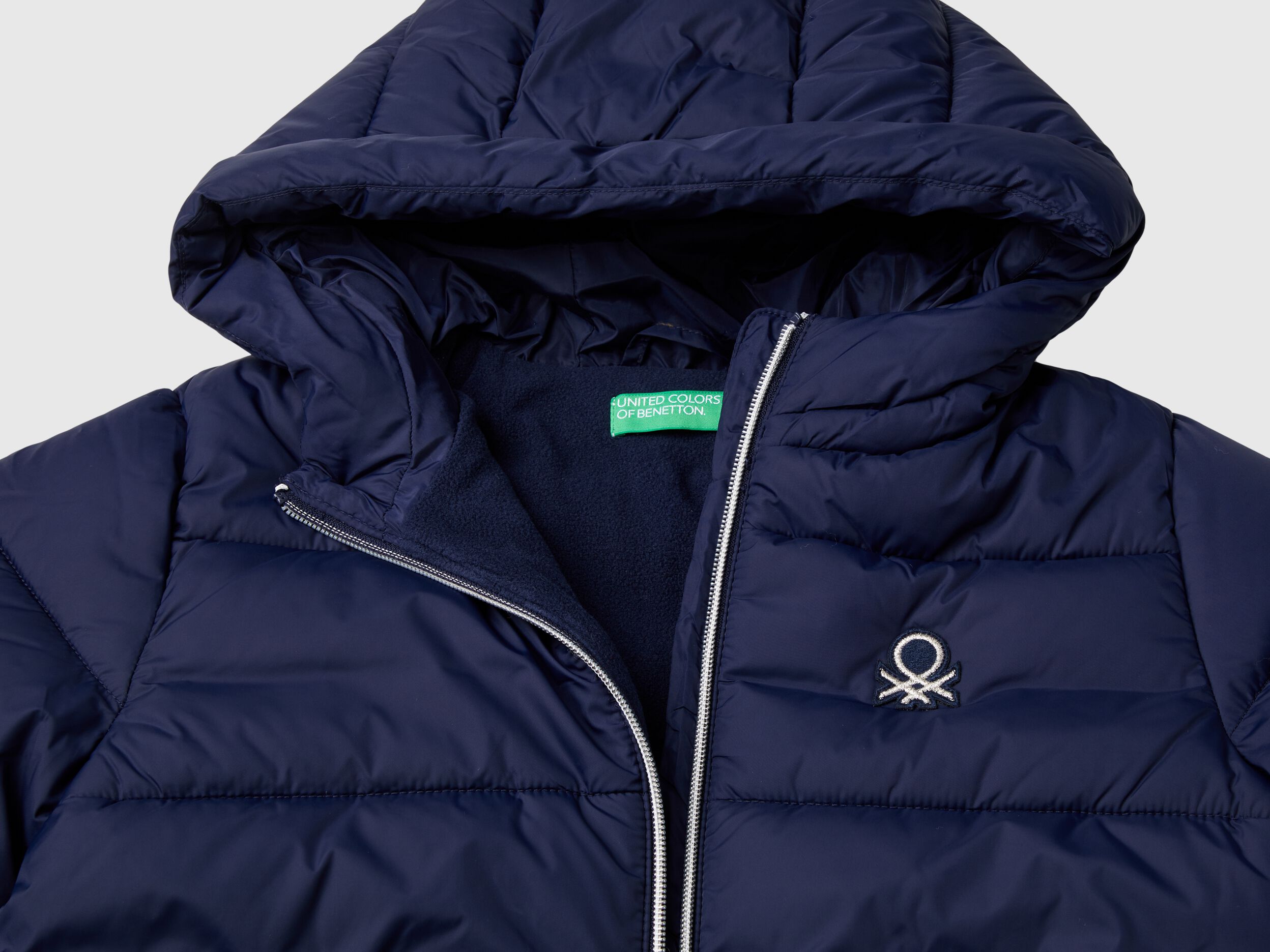 Rain Defender nylon jacket Dark Blue Benetton