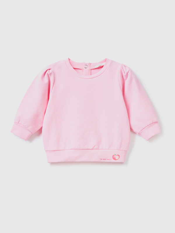 Lightweight sweatshirt in stretch cotton New Born (0-18 months)