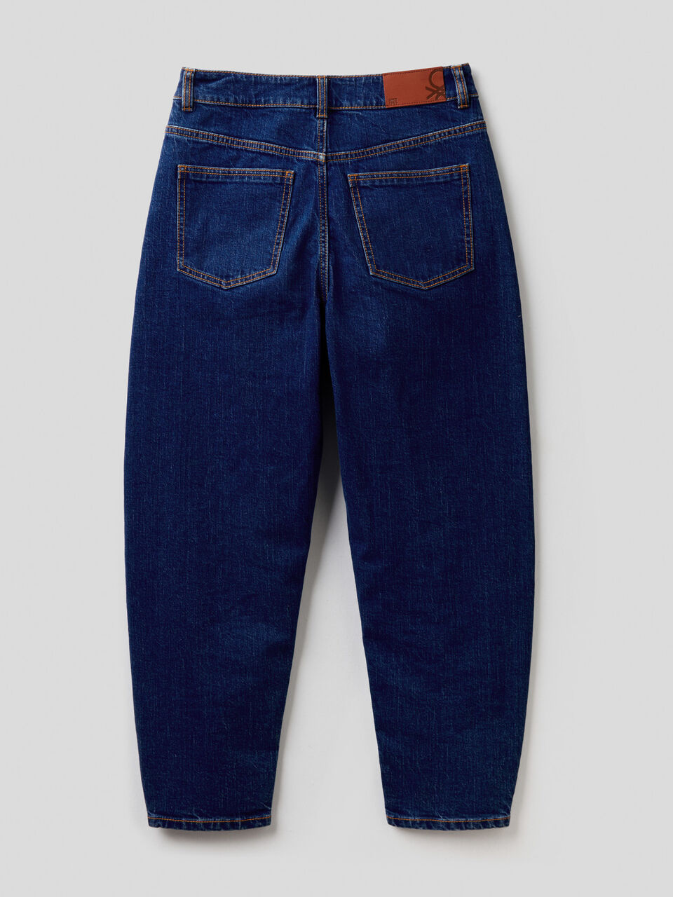 100% cotton balloon fit jeans image number 2
