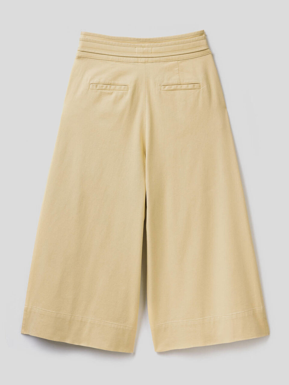 Cropped wide leg trousers image number null
