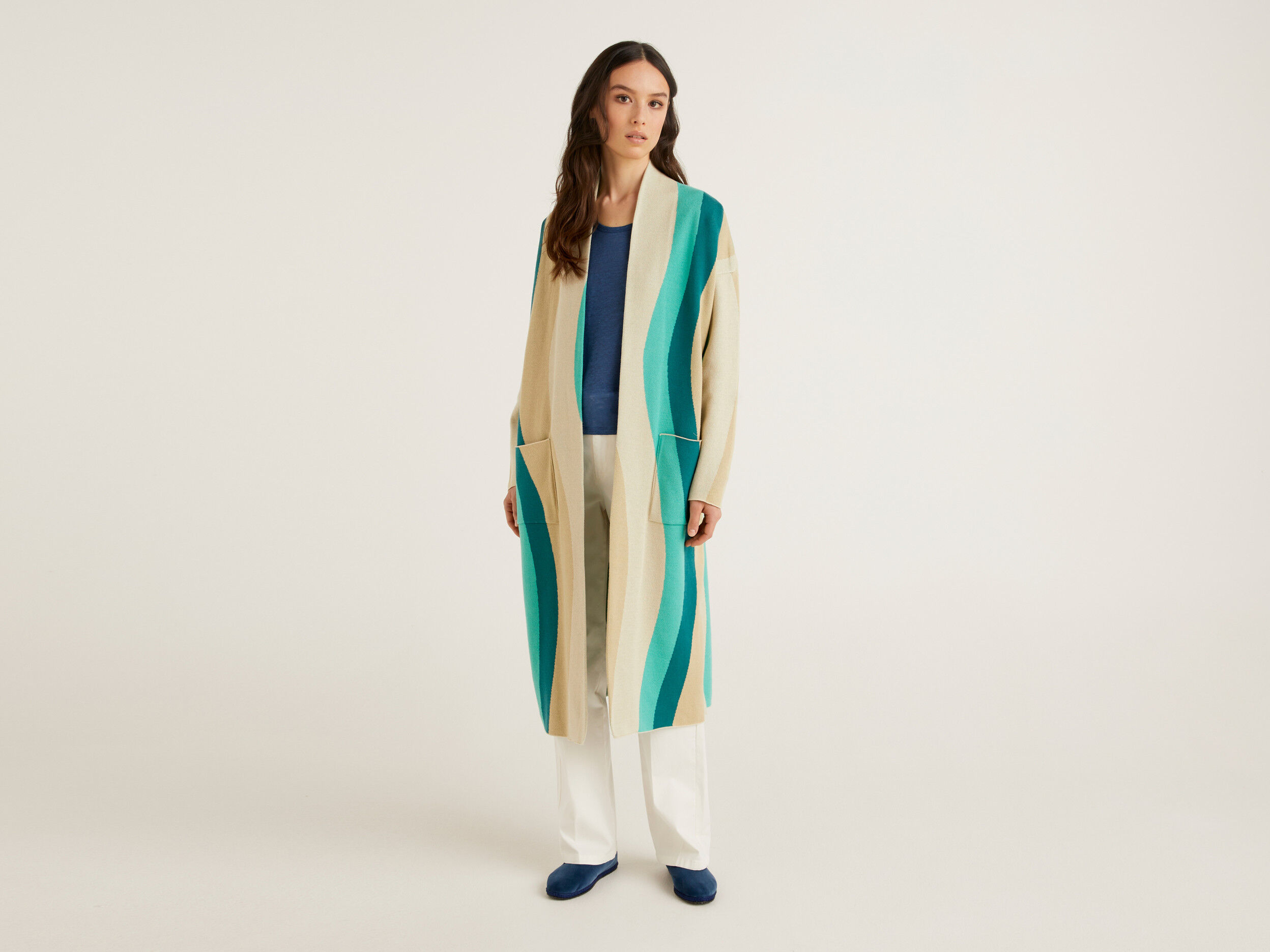 Long 2025 jacquard cardigan