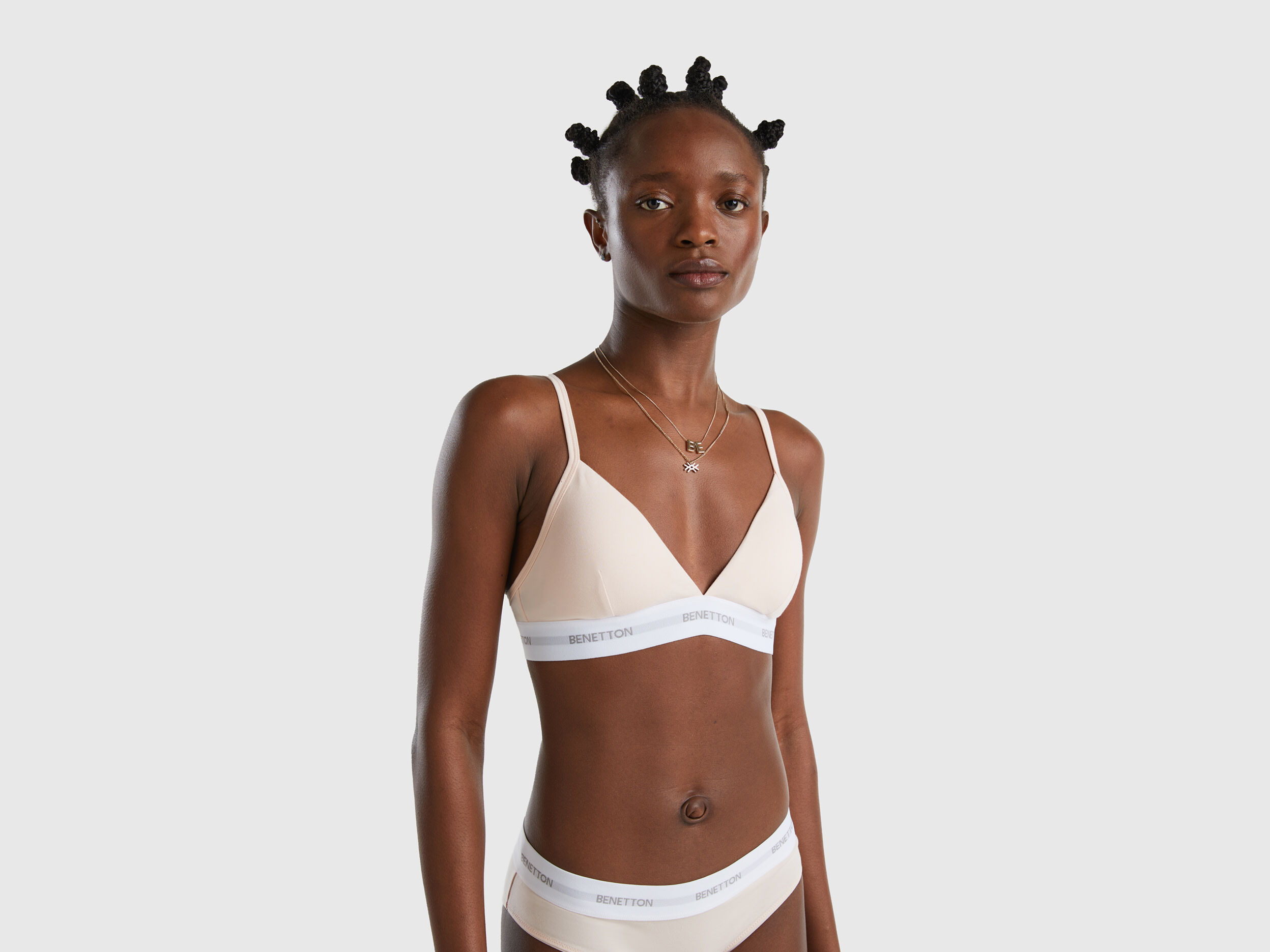 Pink triangle bra Pink Benetton