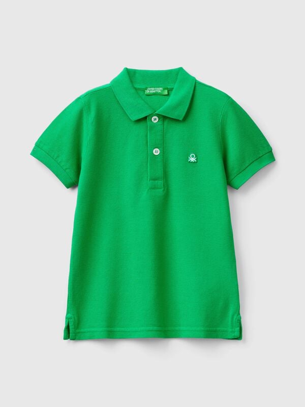 Short sleeve polo in pure cotton Junior Boy